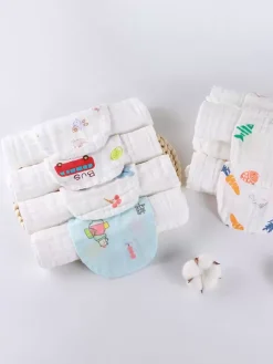 Serviette Absorbante De Sueur En Coton Enfant Bébé À 6 Couches