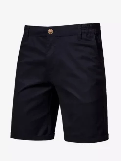 Short cargo léger pour homme avec taille élastique pour l'été