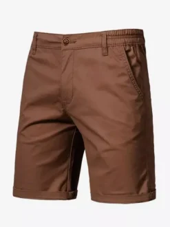Short cargo léger pour homme avec taille élastique pour l'été