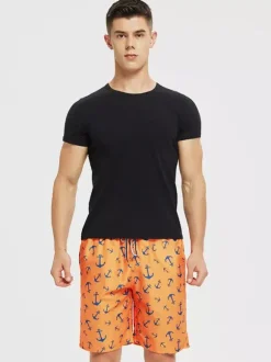 Short de bain homme à séchage rapide grande taille couleur plage