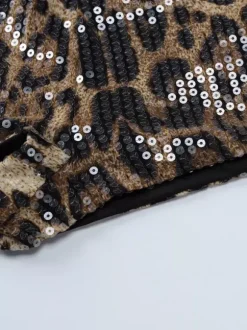 Short d'été sexy à imprimé léopard pour femme