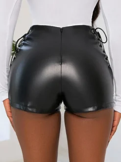 Shorts Pour Femme En Cuir Sexy