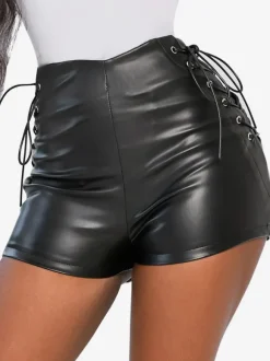 Shorts Pour Femme En Cuir Sexy
