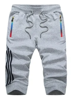 Shorts pour hommes bloc de couleur taille élastique été quotidien décontracté bleu profond shorts pour hommes