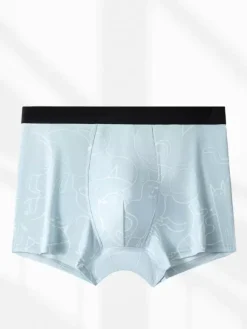 Slip Pour Homme En Coton Confortable Imprimé Sous-Vêtement