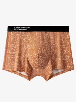 Slip Pour Homme En Coton Confortable Imprimé Sous-Vêtement