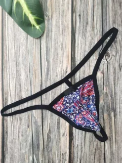 Sous-vêtements pour hommes lingerie sexy string à imprimé floral