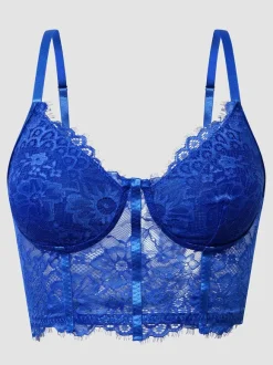 Sous-Vêtements Corset à Bretelle Tops Pour Femme Bustiers Lingerie Noir Sexy En Dentelle