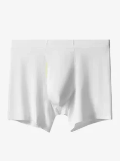 Sous-vêtements pour hommes caleçons boxers longs en fibre de bambou naturelle caleçons unis de qualité supérieure
