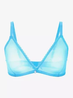 Soutien-Gorge En Maille Transparente Blanc Lingerie Décontractée Sexy