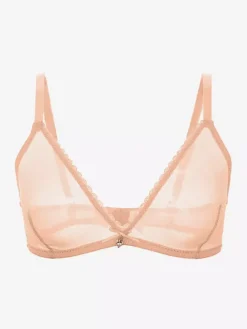 Soutien-Gorge En Maille Transparente Blanc Lingerie Décontractée Sexy