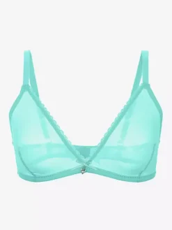 Soutien-Gorge En Maille Transparente Blanc Lingerie Décontractée Sexy