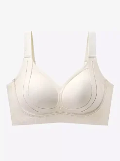 Soutien-gorge sans armatures avec maintien latéral brassière confortable et sans coutures.