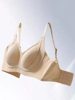 Soutien-gorge sans armatures avec maintien latéral brassière confortable et sans coutures.