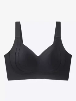 Soutien-gorge sans armatures avec maintien latéral brassière confortable et sans coutures.