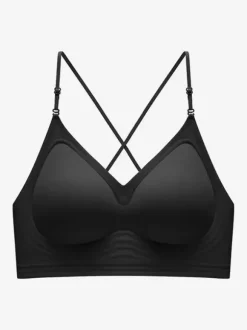 Soutien-gorge sans coutures à dos en U brassière invisible sans bretelles fines