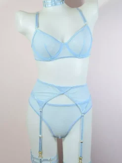 Soutiens-girge Femme Taille Haute avec Bretelles à Col Décolleté en V Unicolore