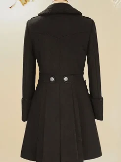 Steampunk Lolita Manteaux Noir Automne Lolita