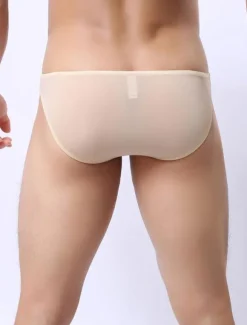 String homme sexy en nylon unicolore