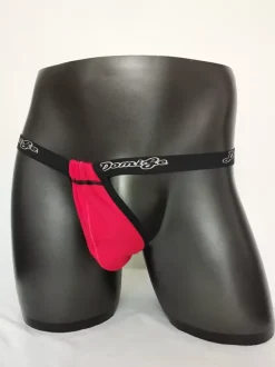 String pour homme avec poche ajustable taille basse et ceinture élastique sous-vêtement sexy