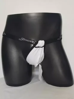 String pour homme avec poche ajustable taille basse et ceinture élastique sous-vêtement sexy