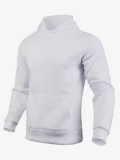 Sweat À Capuche En Polyester À Manches Longues Poches Homme