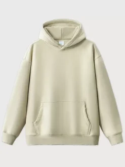 Sweat-shirt délavé en polaire pour homme Sweat-shirt à capuche vieilli pour homme