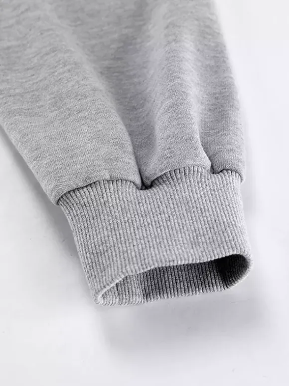 Sweat-shirt polo oversize drapé boutons partiels sur le devant pull basique décontracté