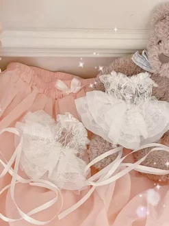 Sweet Lolita Accessoires Volants Blancs À Lacets Manchettes Dentelle Divers