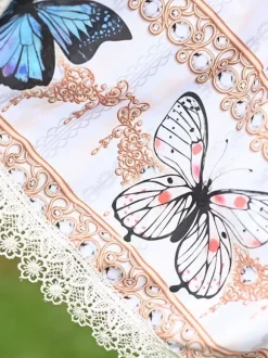Sweet Lolita SK Lace As Image Jupes Lolita à motif papillon