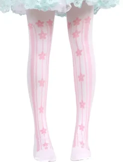 Sweet Lolita bas imprimés Lolita Knee High chaussettes Déguisements Halloween