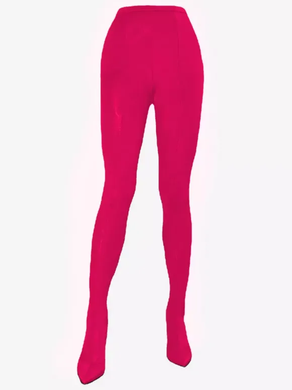 Talon Aiguille Cuissardes Pantalon Bottes Tissu Élastique Femme Sexy