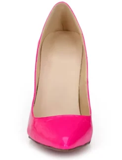 Talon haut escarpins femme bout pointu noir