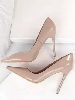 Talon haut escarpins femme bout pointu