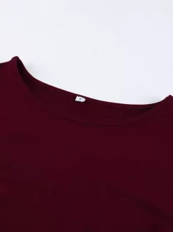 Top femme à manches longues froncées sur les côtés - Coupe ajustée et élégante avec poignets évasés - Style streetwear printemps 2026