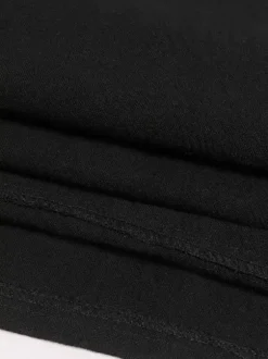 Top Noir Vintage Haut Rétro À Lacets Manches Courtes Polyester Fibre Chemise Rétro Costumes Pour Homme