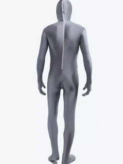 Toussaint Cosplay Costume de Zentai unisexe gris en lycra fibre de élastique Déguisements Halloween