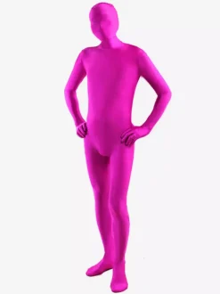 Toussaint Cosplay Costume de zentaï violet en lycra spandex enveloppé Déguisements Halloween