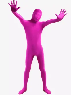 Toussaint Cosplay Costume de zentaï violet en lycra spandex enveloppé Déguisements Halloween