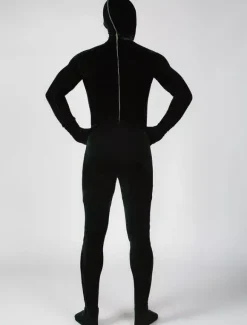 Toussaint Cosplay Costume de zentai vert foncé en velours unicolore Déguisements Halloween