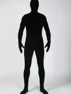 Toussaint Cosplay Costume de zentai vert foncé en velours unicolore Déguisements Halloween