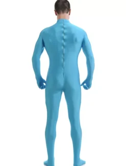Toussaint Cosplay Costume Zentaï en lycra spandex bleu ciel clair  Déguisements Halloween