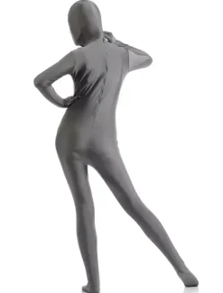 Toussaint Cosplay Costume Zentaï en lycra spandex gris foncé Déguisements Halloween