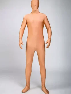 Toussaint Cosplay Combinaison de zentai enveloppé unisexe en lycra spandex nude Déguisements Halloween