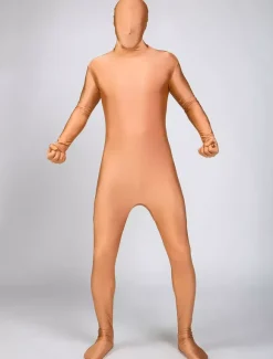 Toussaint Cosplay Combinaison de zentai enveloppé unisexe en lycra spandex nude Déguisements Halloween