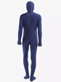 Toussaint Cosplay Costume de zentaï bleu marine foncé enveloppé Déguisements Halloween