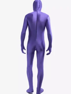 Toussaint Cosplay Costume de zentai violet royal en lycra fibre de élastique Déguisements Halloween