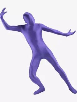 Toussaint Cosplay Costume de zentai violet royal en lycra fibre de élastique Déguisements Halloween