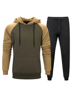 Tracksuit à manches longues à capuche pour hommes