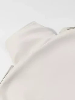 Trench-coat à col cheminée pour femme - Manteau crème croisé à épaules tombantes et ceinture - Vêtements d'extérieur printemps 2026 parfaits pour le bureau et le dîner